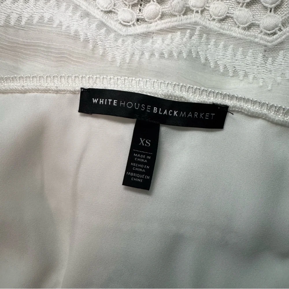 White House Black Market White Knit Sweater - Picture 9 of 10